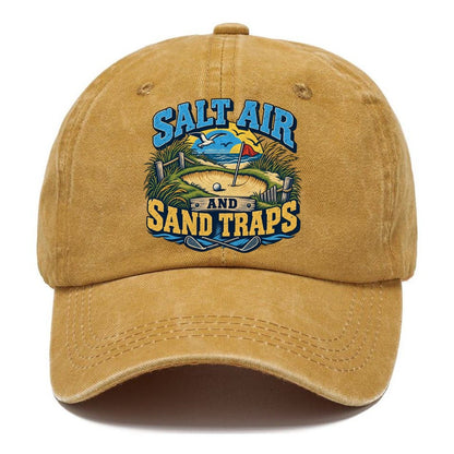 Salt Air And Sand Traps Golf Life Classic Cap – Golden Harvest