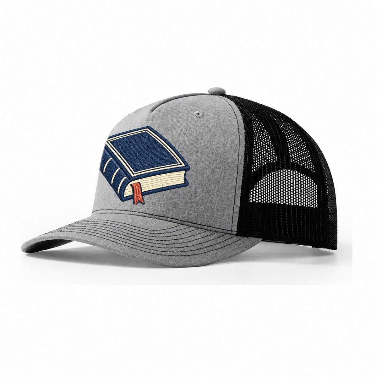 Hardcover Book Tiny Solo Marks Trucker Hat – Sport Grey Black