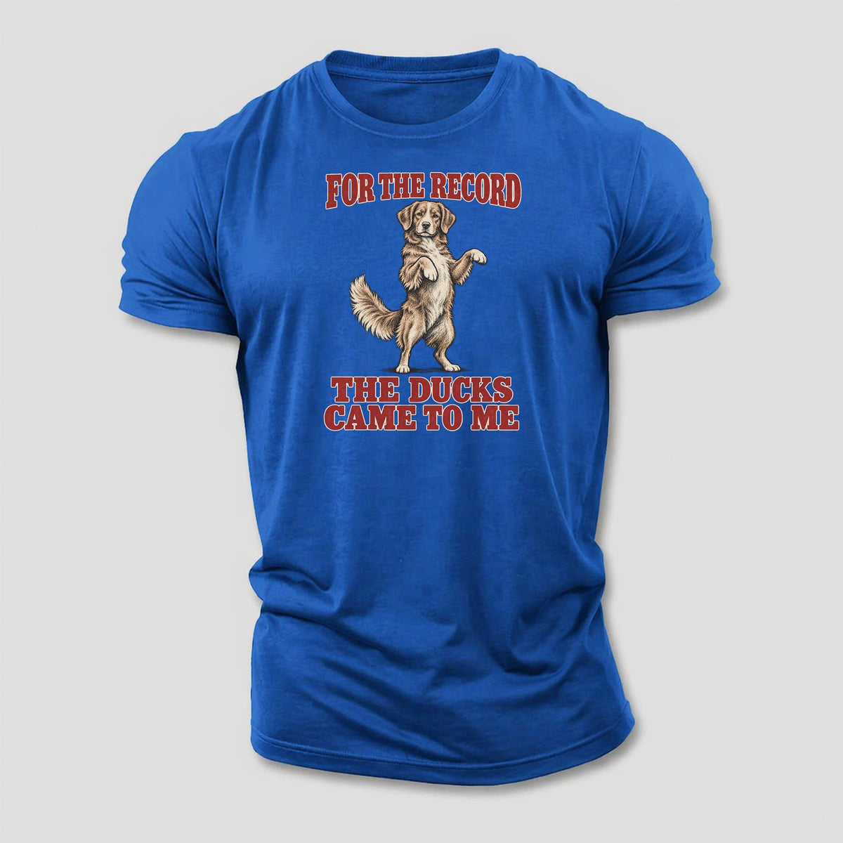 Nova Scotia Duck Tolling Retriever Dog Declarations Cotton T-Shirt – Royal Blue