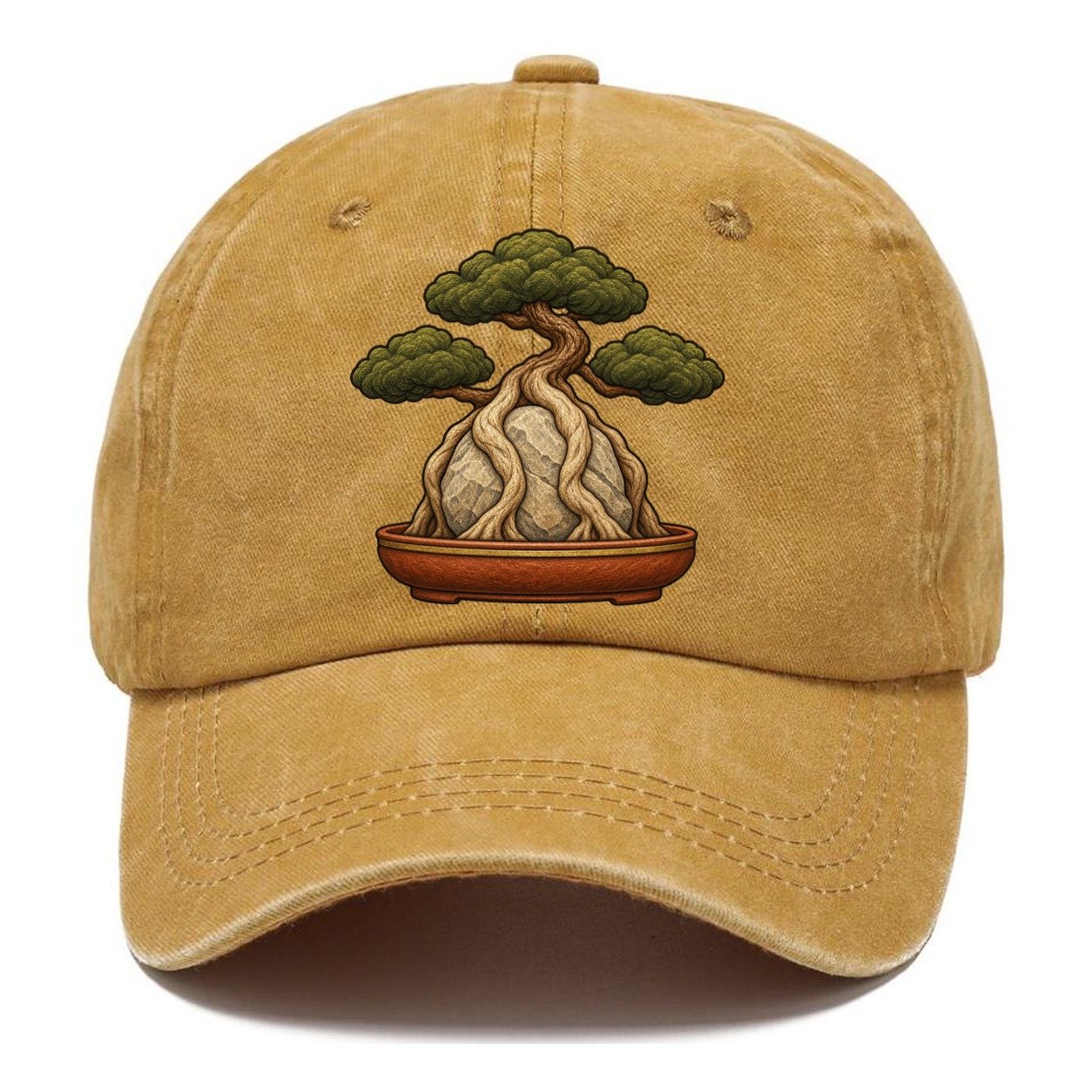 Root Over Rock Specimen Bonsai Classic Cap – Golden Harvest
