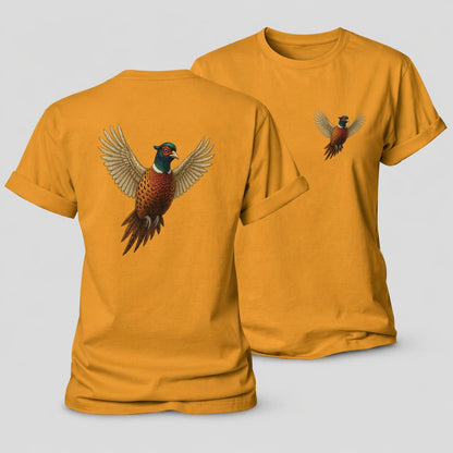 Pheasants Flight Collection Women's Cotton T-Shirt – Ginger Yellow