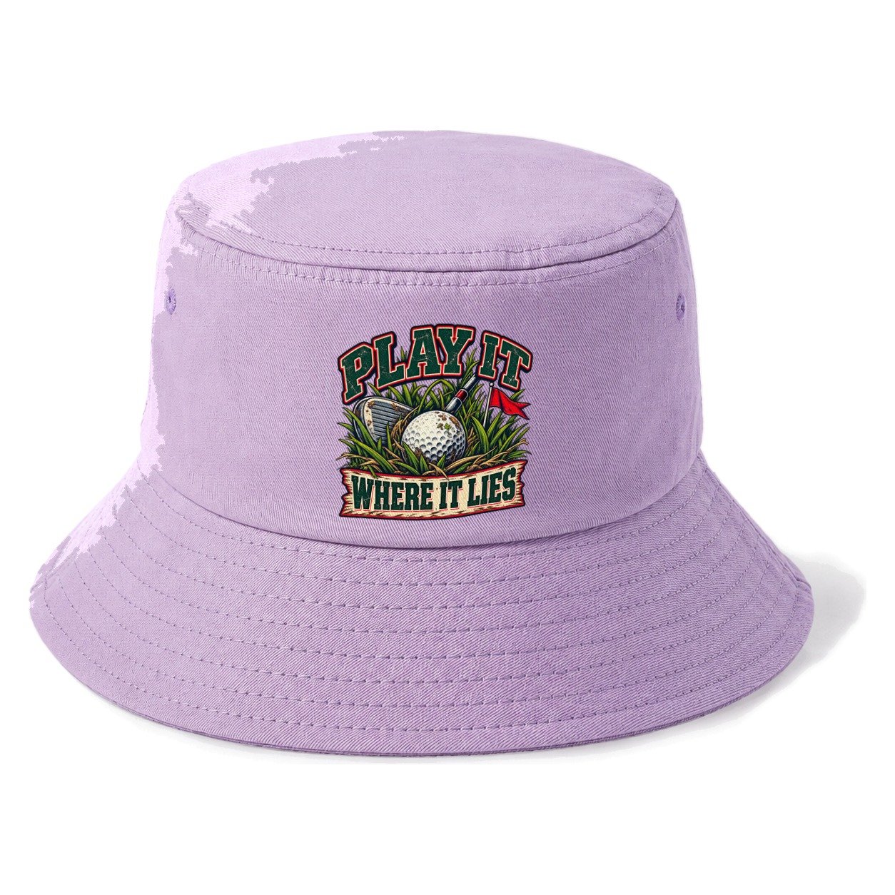 Play It Where It Lies Golf Life Bucket Hat – Purple