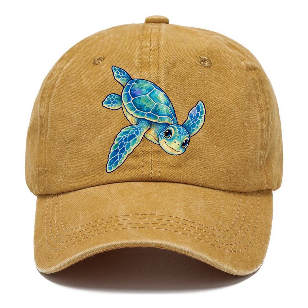 Sea Turtle Downward Glide Sea Sprite Classic Cap – Golden Harvest
