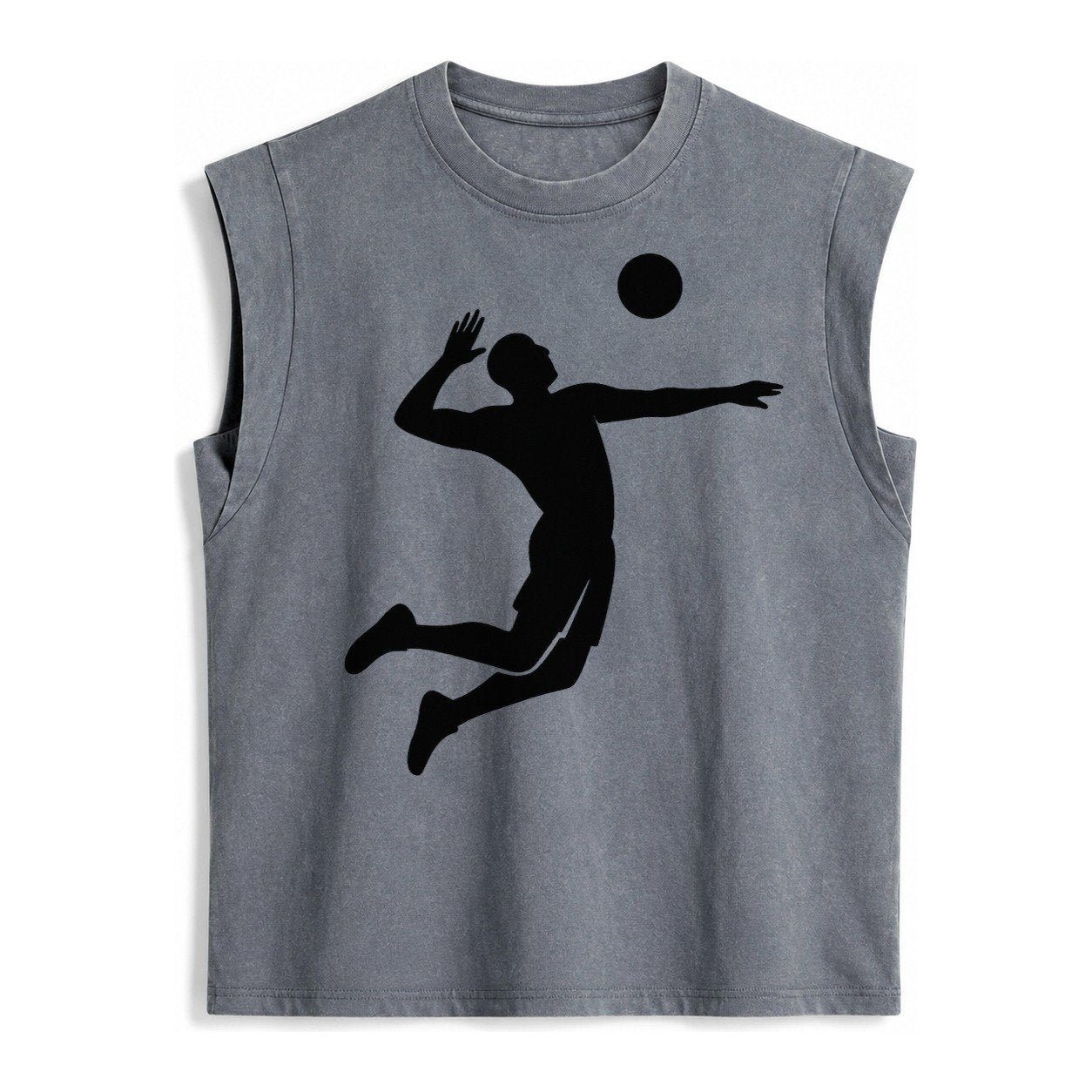 Volleyball Spike Vintage Washed Tank – Grey