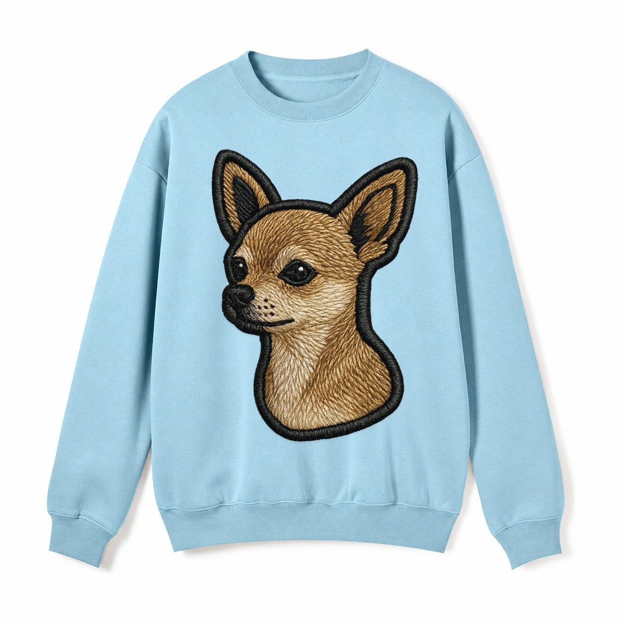 Chihuahua Logo Fleece Sweatshirt – Light Blue