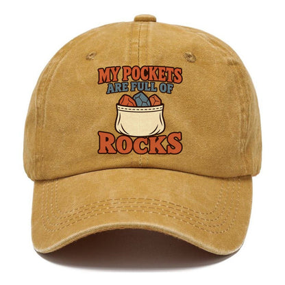 Overfilled Rock Pockets Rocks And Minerals Classic Cap – Golden Harvest