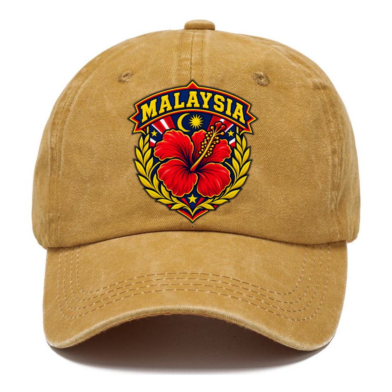 Malaysia Retro Badge Country Logos Classic Cap – Golden Harvest