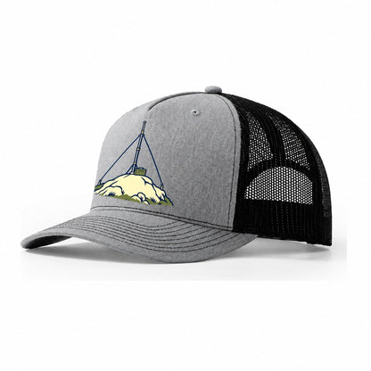 Hilltop Portable Station Amateur Radio Trucker Hat – Sport Grey Black