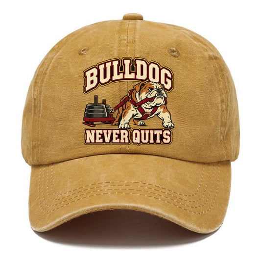 Bulldog Never Quits Animal Lifters Classic Cap – Golden Harvest