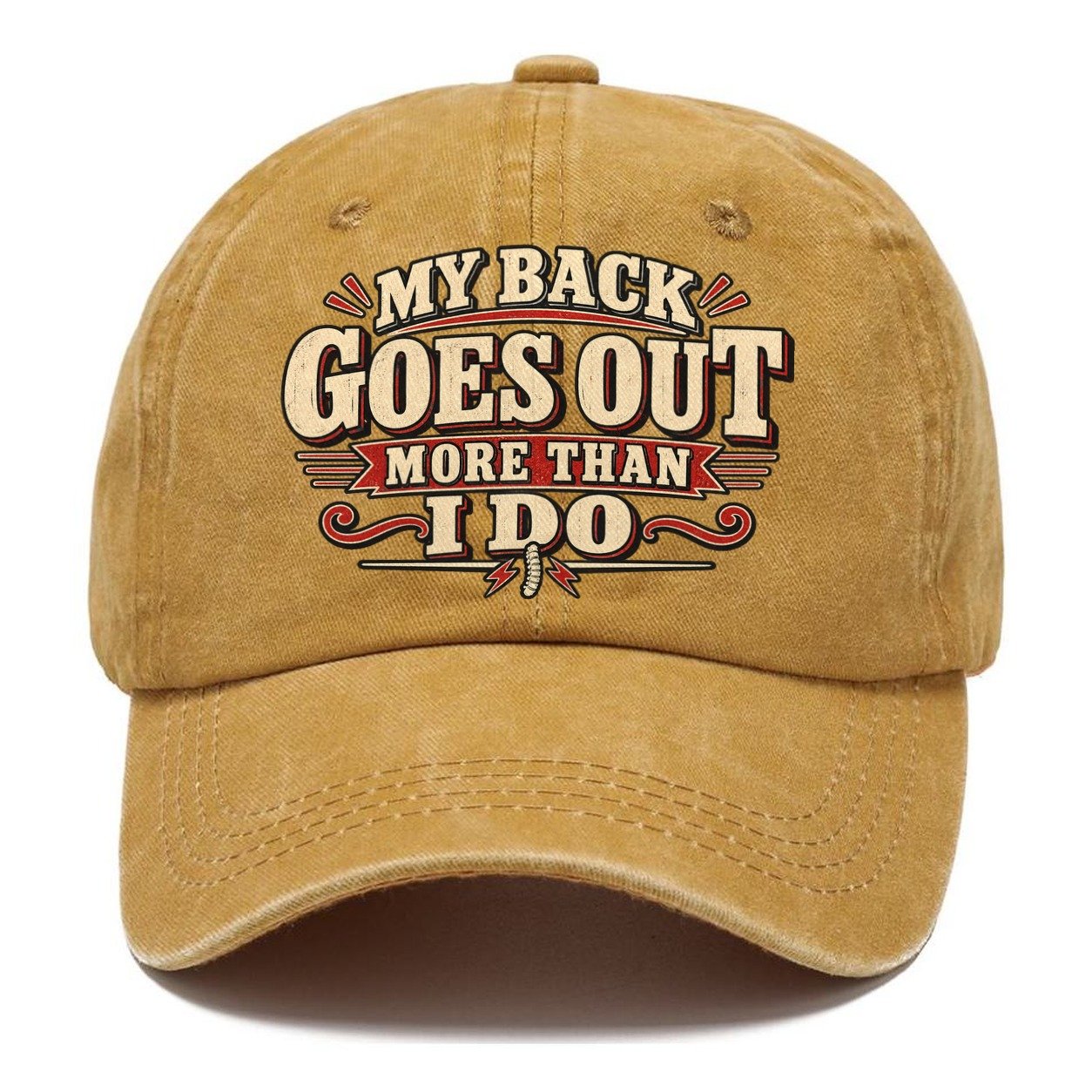 My Back Goes Out More Than I Do American Wit Classic Cap – Golden Harvest
