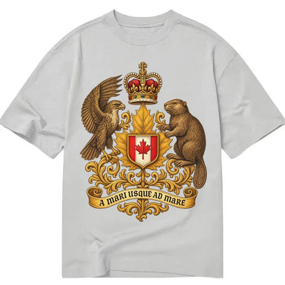 Canada Heritage Maple Badge Classic T-shirt – Grey