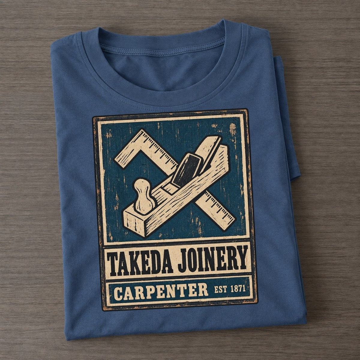 Takeda Joinery Noren Trade Co Classic T-shirt – Twilight Navy