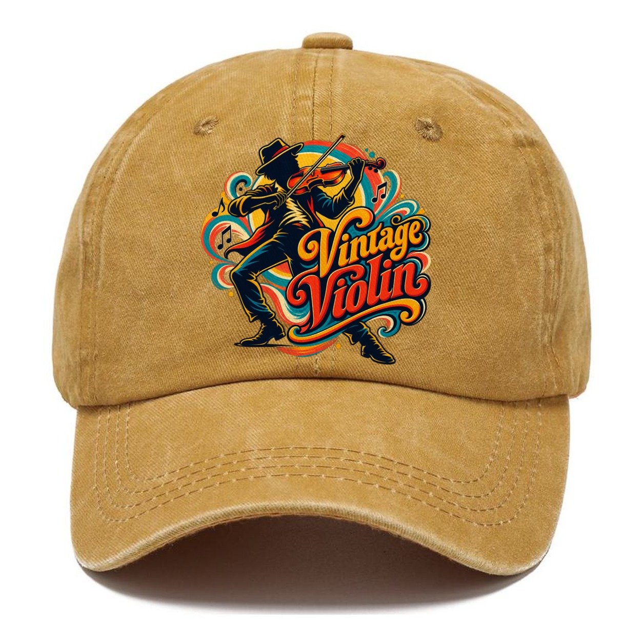 Vintage Violin Music Instruments Classic Cap – Golden Harvest