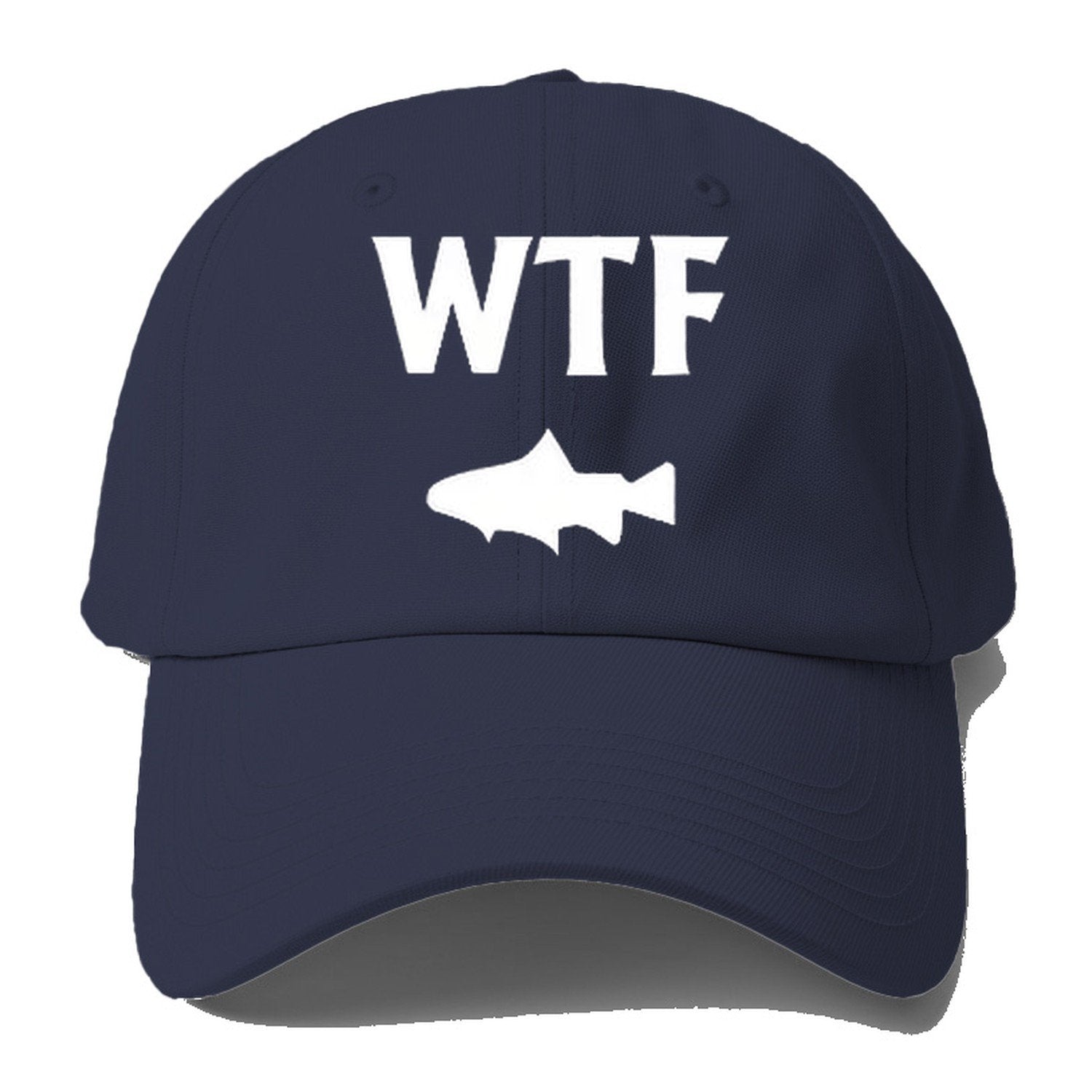 Wtf Wheres The Fish Baseball Cap – Twilight Navy