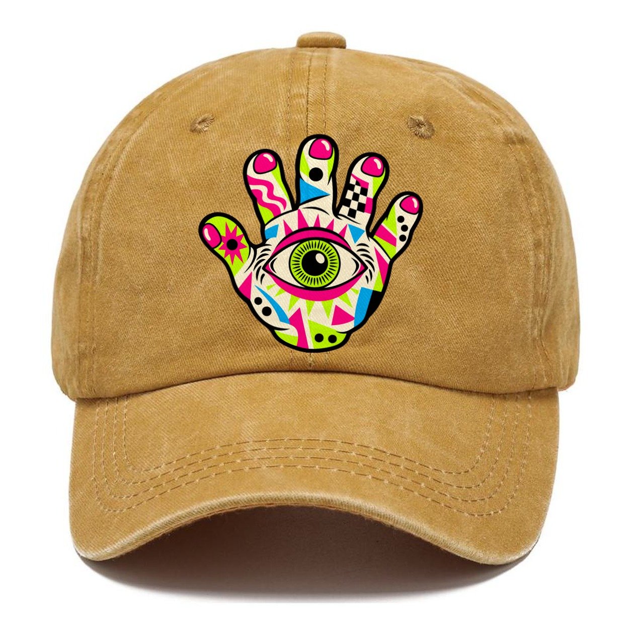 Eye In The Hand Crazy Styles Classic Cap – Golden Harvest
