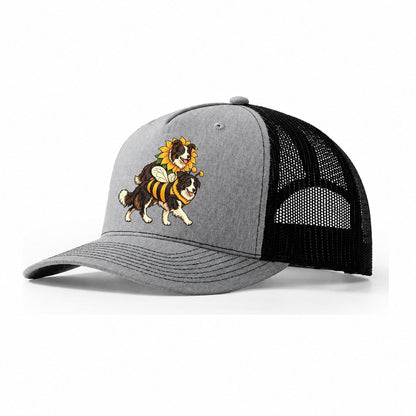 2 Border Collies In Halloween Costumes Hdp 18 Parade Lineup Halloween Dog Parade Trucker Hat – Sport Grey Black