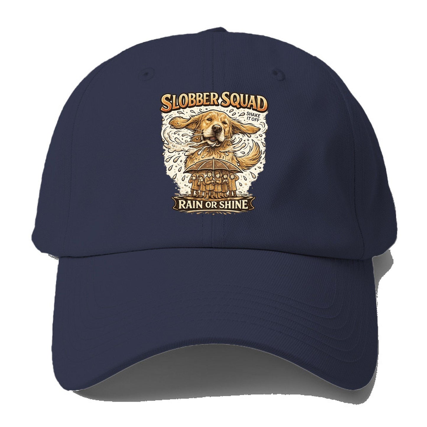 Golden Retriever Slobber Squad Baseball Cap – Twilight Navy