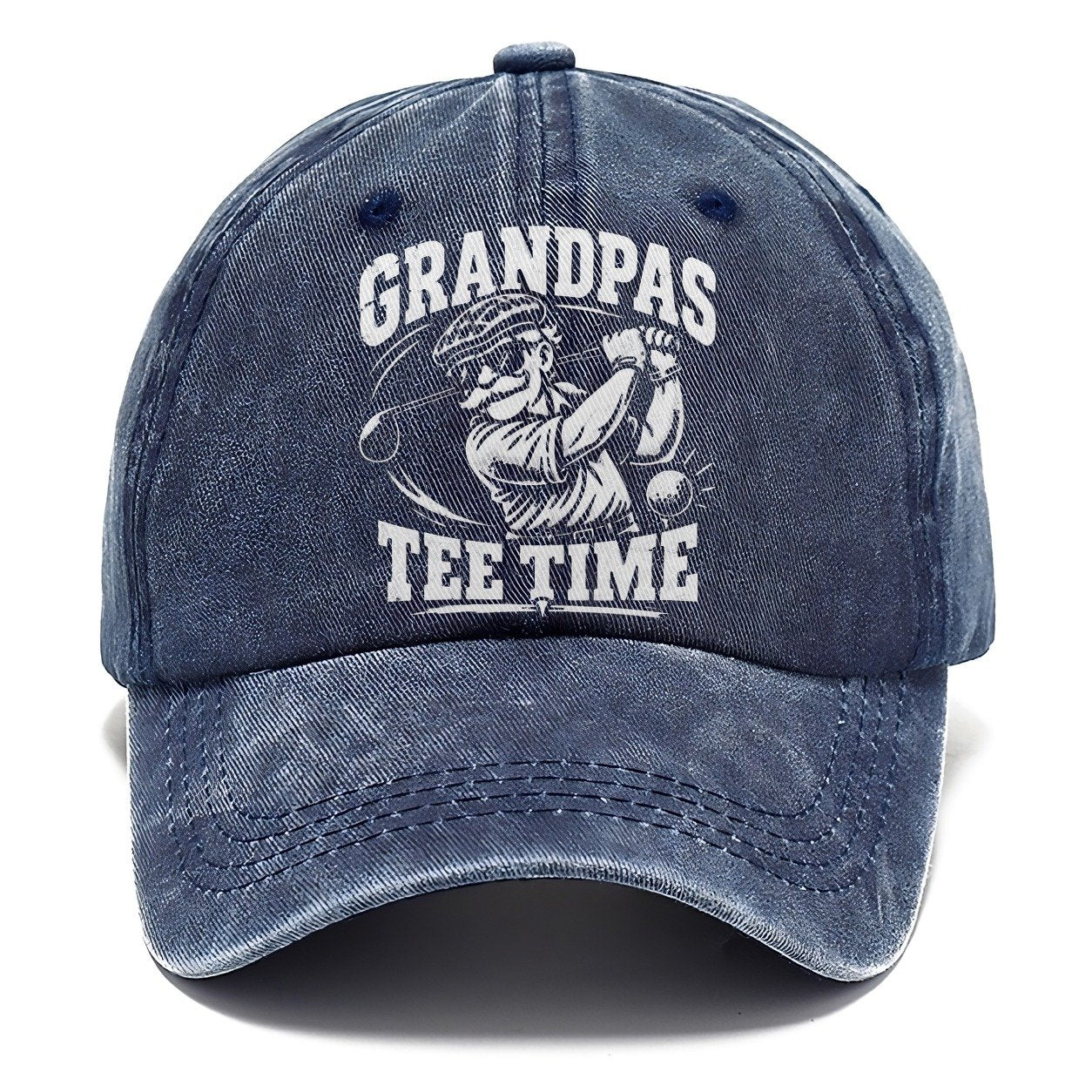 Grandpas Tee Time Golf Life Classic Cap – Twilight Navy