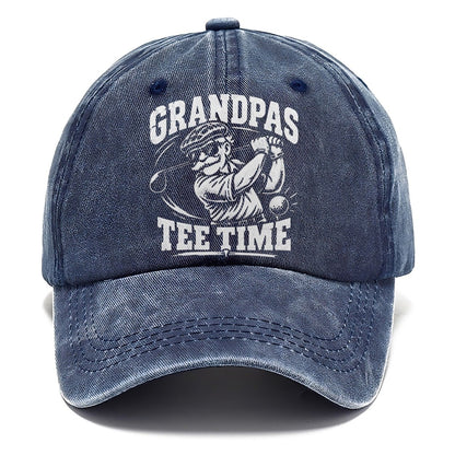 Grandpas Tee Time Golf Life Classic Cap – Twilight Navy