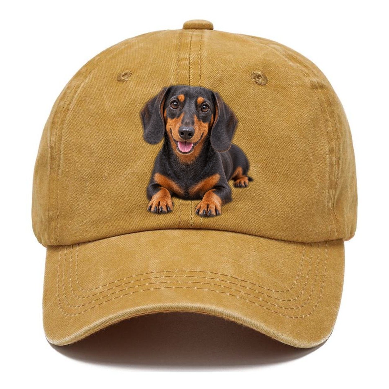 Dachshund Lying Down Top Breeds Classic Cap – Golden Harvest