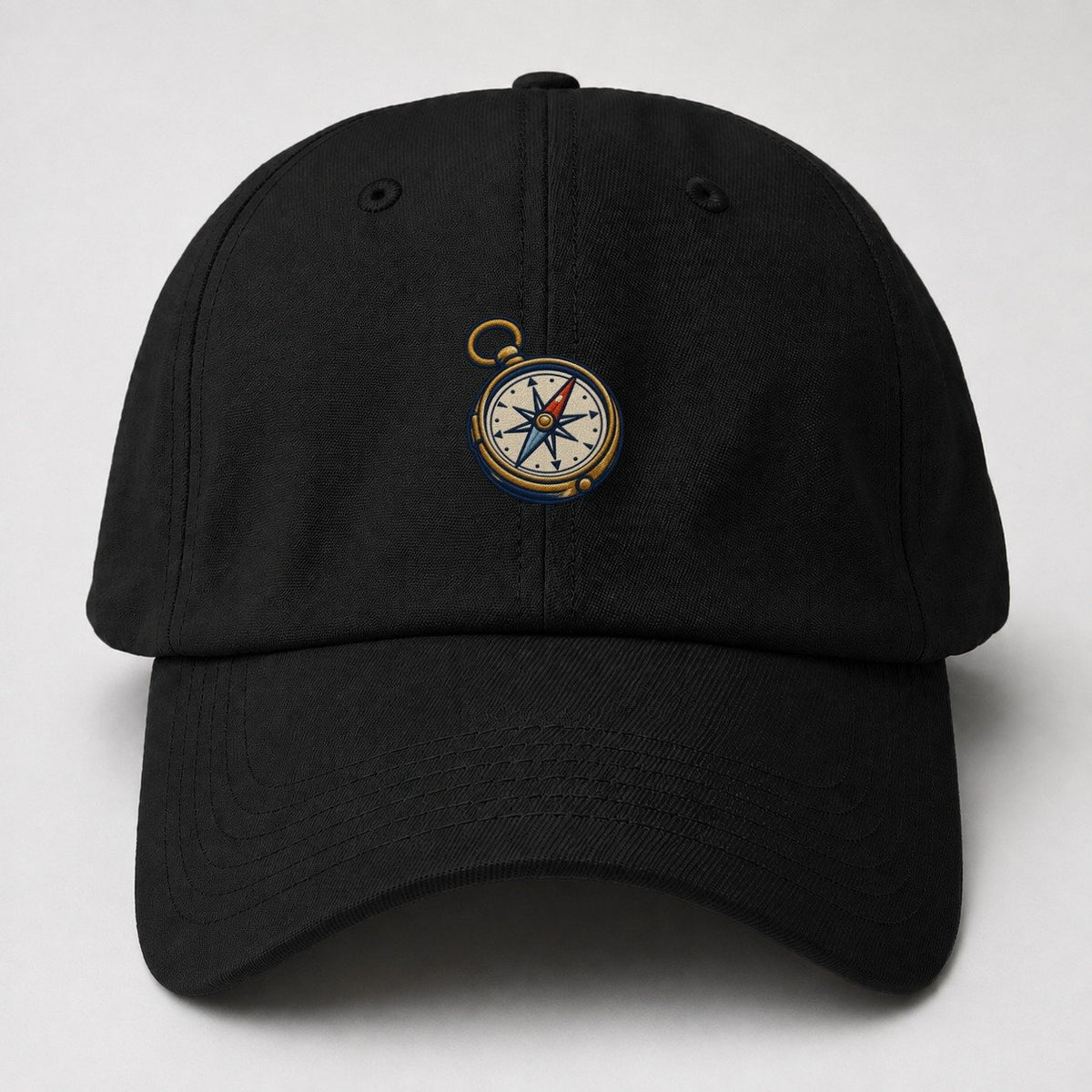 Outdoor Compass Tiny Solo Marks Baseball Cap – Black