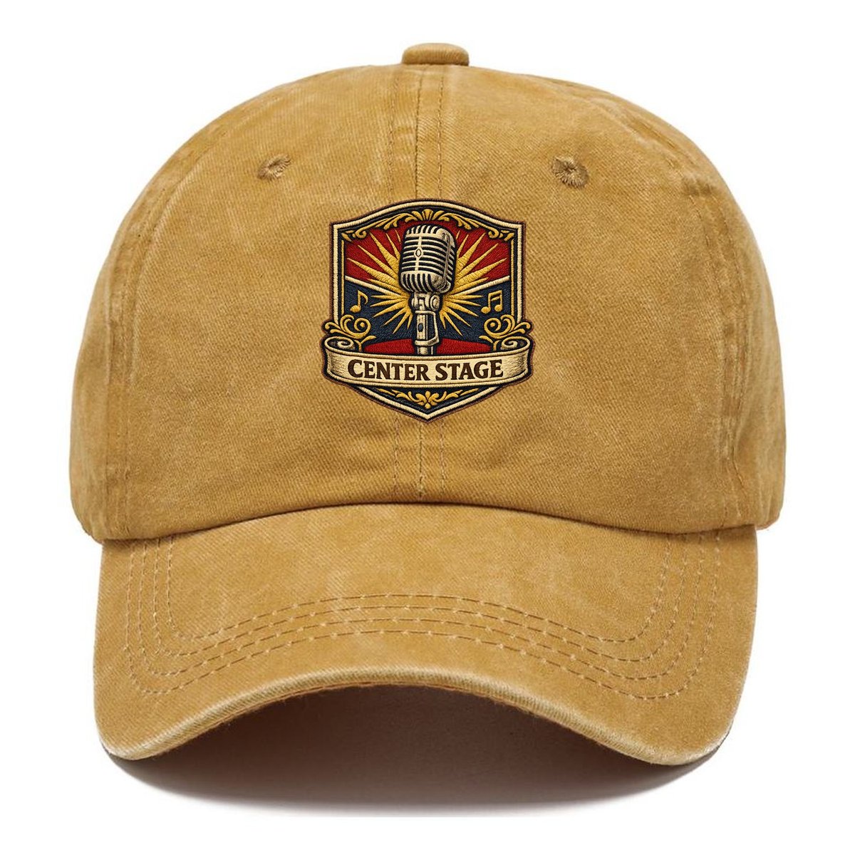 Vintage Microphone Classic Cap – Golden Harvest