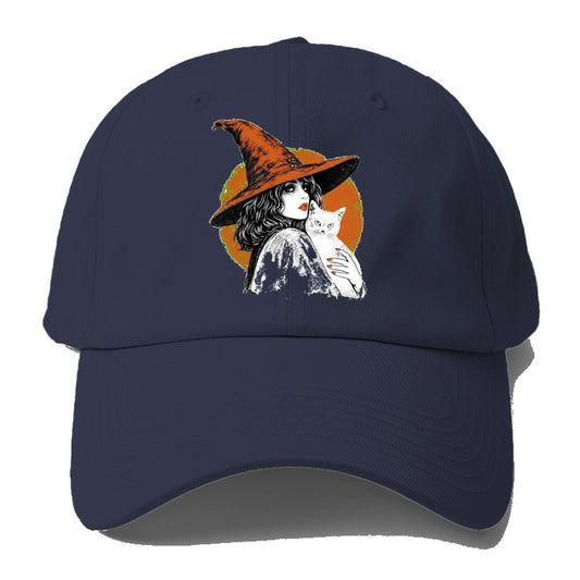 Witch Cat Transparent Baseball Cap – Twilight Navy
