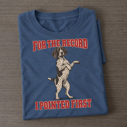 German Shorthaired Pointer Dog Declarations Classic T-shirt – Twilight Navy