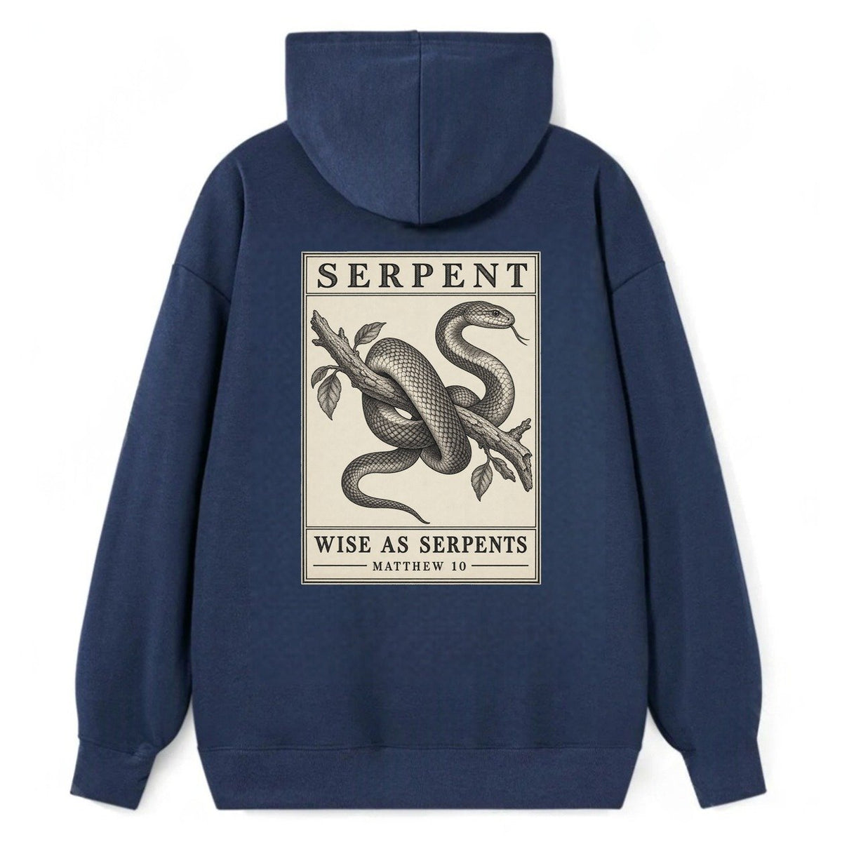 Serpent Specimen Plate Creature Canticle Classic Pullover Hoodie – Navy