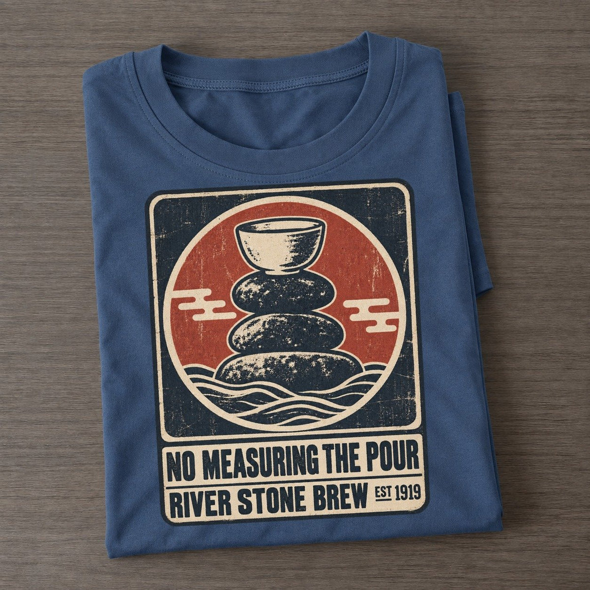 River Stone Brew Izakaya Rules Classic T-shirt – Twilight Navy