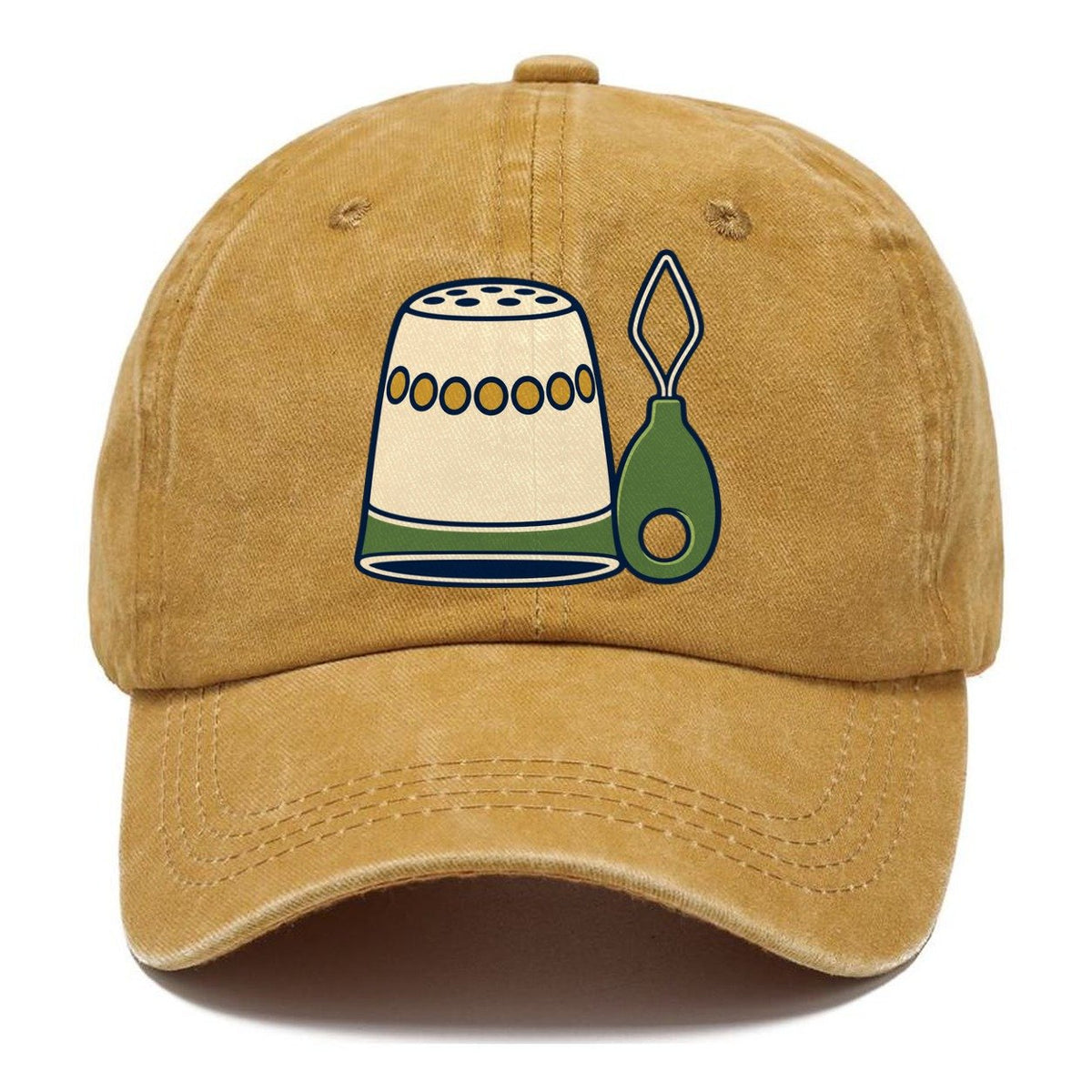 Thimble And Threader And Needlework Classic Cap – Golden Harvest