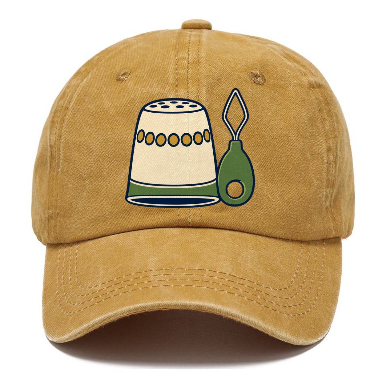 Thimble And Threader And Needlework Classic Cap – Golden Harvest