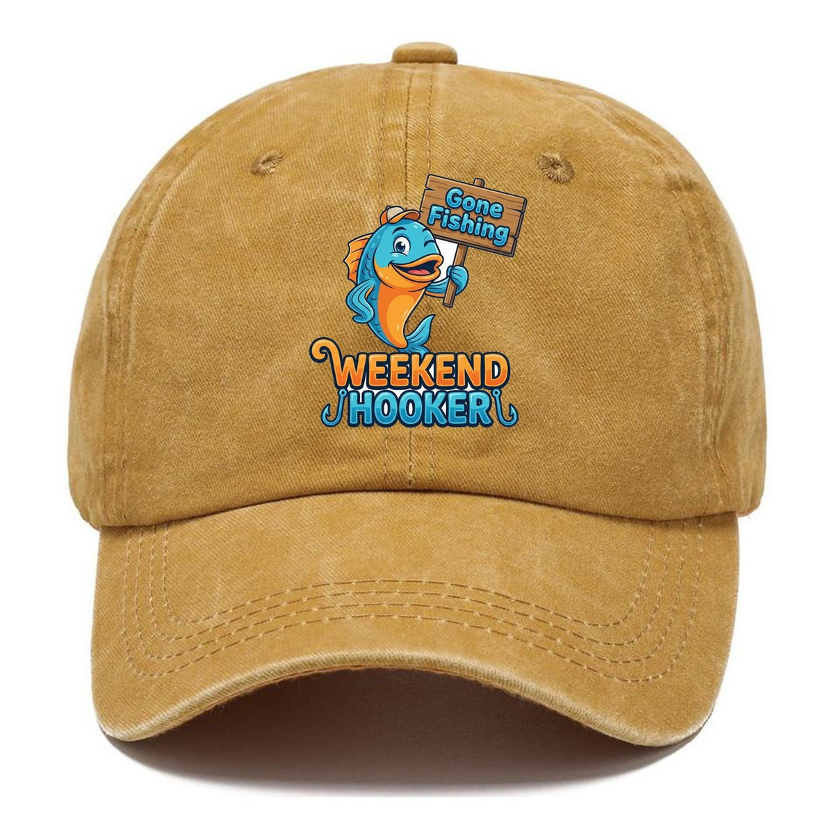Gone Fishing Weekend Hooker Classic Cap – Golden Harvest