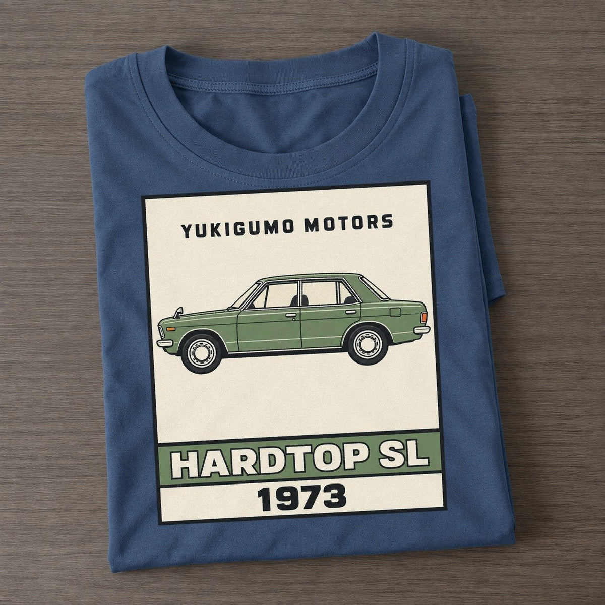 Yukigumo Hardtop Showa Speed Plates Classic T-shirt – Twilight Navy