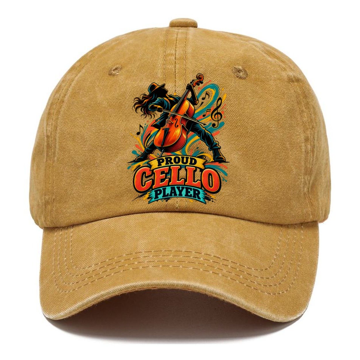 Proud Cello Player Music Instruments Classic Cap – Golden Harvest