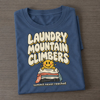 Laundry Mountain Running On Fumes Club Classic T-shirt – Twilight Navy