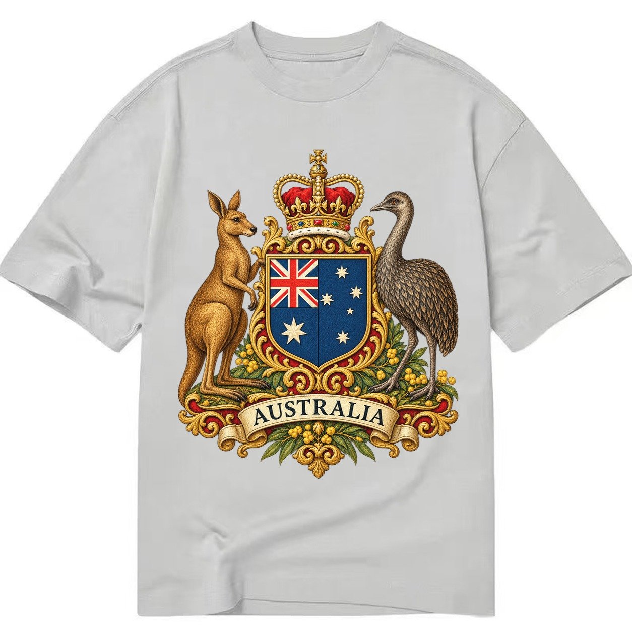 Heritage Coat Badge Classic T-shirt – Grey