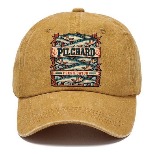 Pilchard Crate Row Fishing Club Classic Cap – Golden Harvest