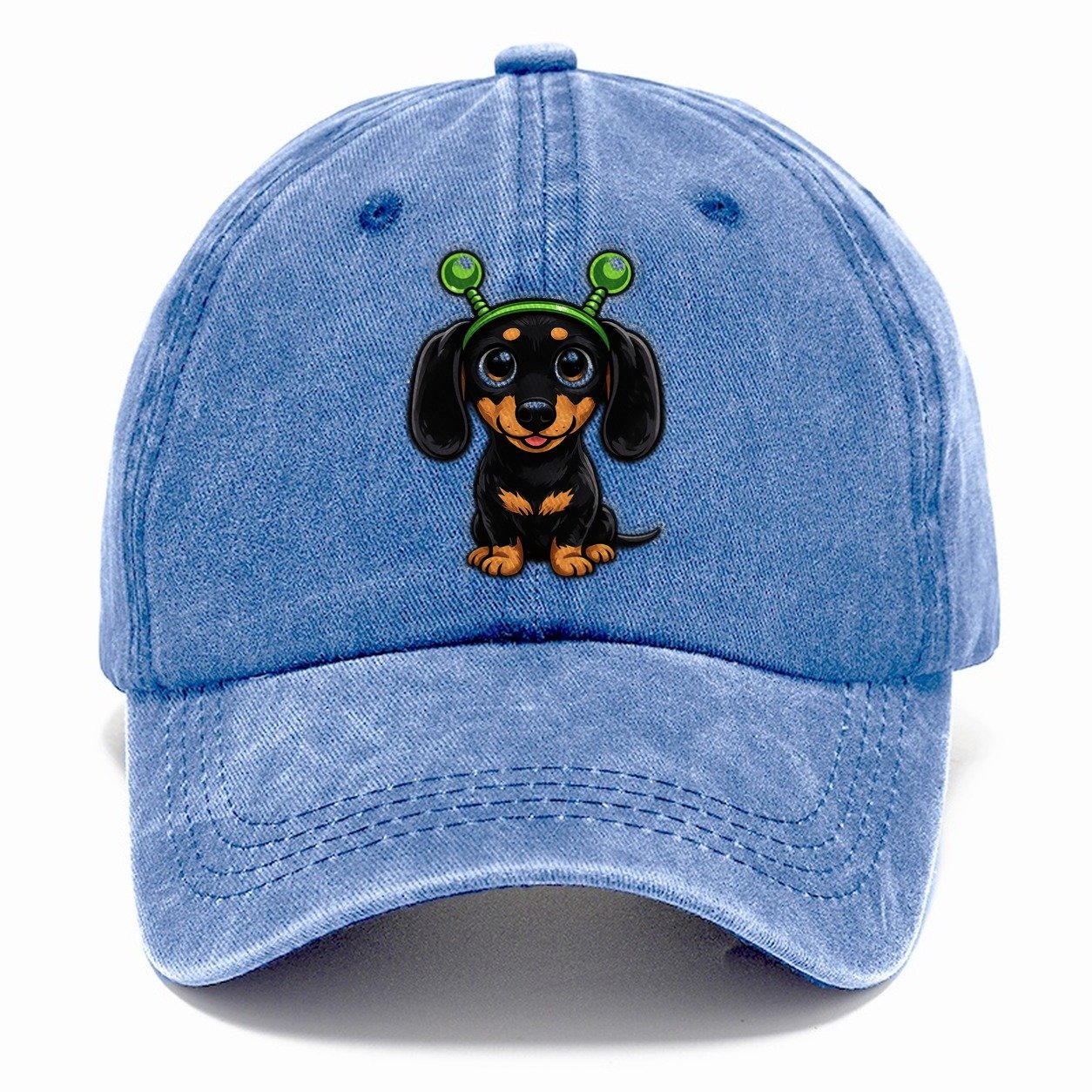 Alien Dachshund Visitor Classic Cap – Summer Sky