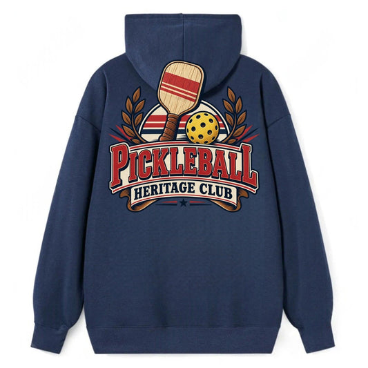 Pickleball Heritage Club Pickleball Life Classic Pullover Hoodie – Navy