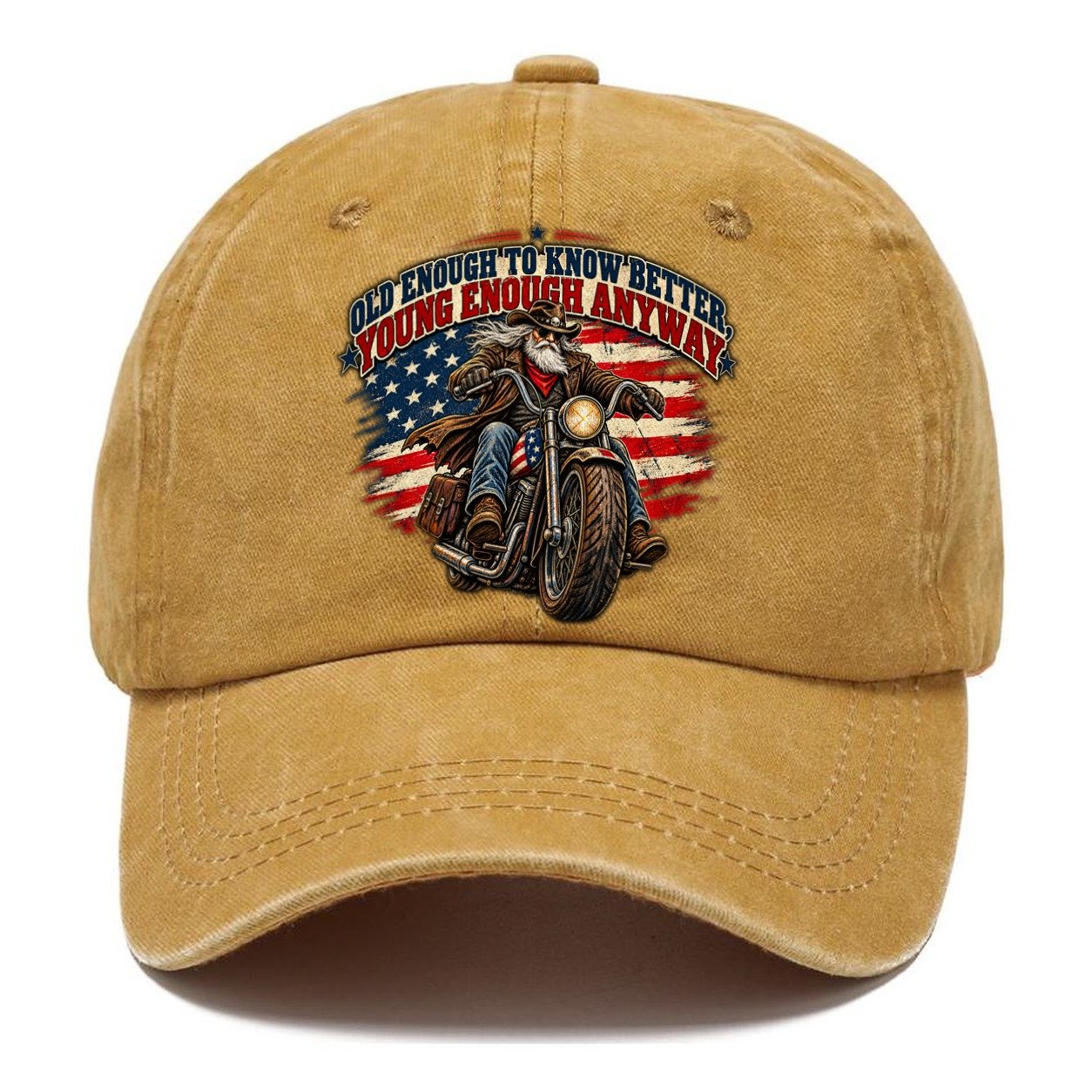 Old Enough To Know Better Young Enough Anyway Old Man Strong Classic Cap – Golden Harvest