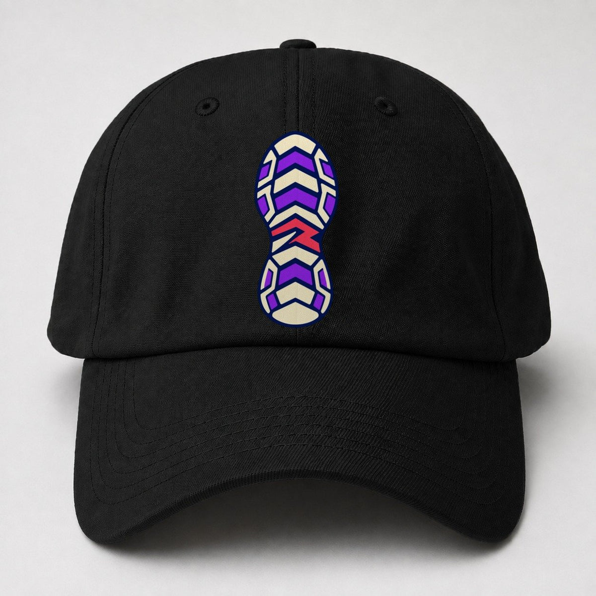 Chevron Sole 90S Running Clubs Baseball Cap – Black
