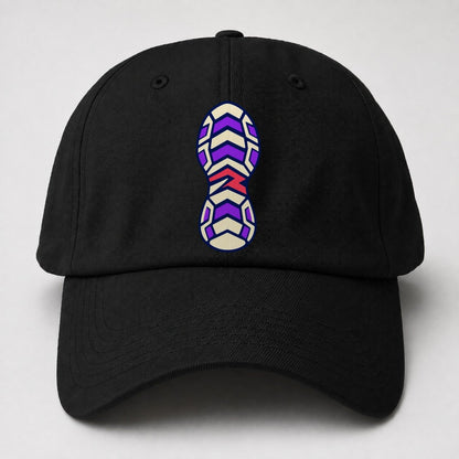 Chevron Sole 90S Running Clubs Baseball Cap – Black