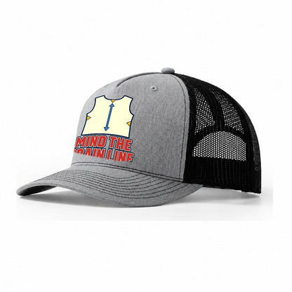 Mind The Grain Line Sewing And Quilting Trucker Hat – Sport Grey Black