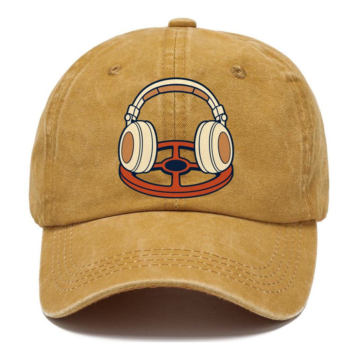 Headphones On The Coil Treasure Hunting Classic Cap – Golden Harvest