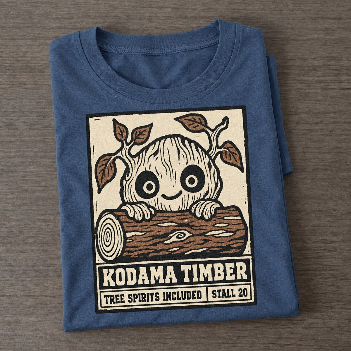 Kodama Timber Yokai Night Market Classic T-shirt – Twilight Navy