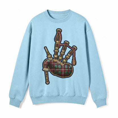 Scottish Thistle Fleece Sweatshirt – Light Blue