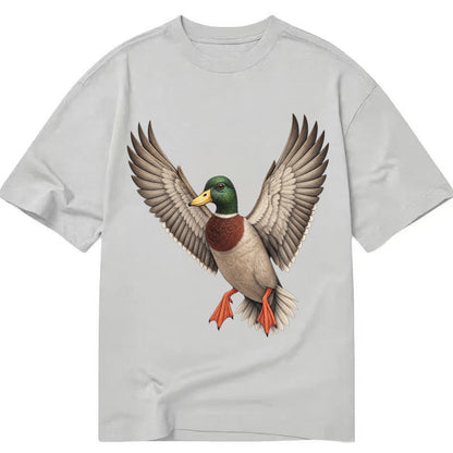 Mallard In Flight Classic T-shirt – Grey