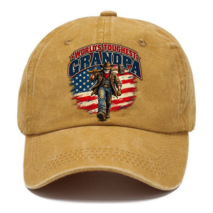 World S Toughest Grandpa Old Man Strong Classic Cap – Golden Harvest