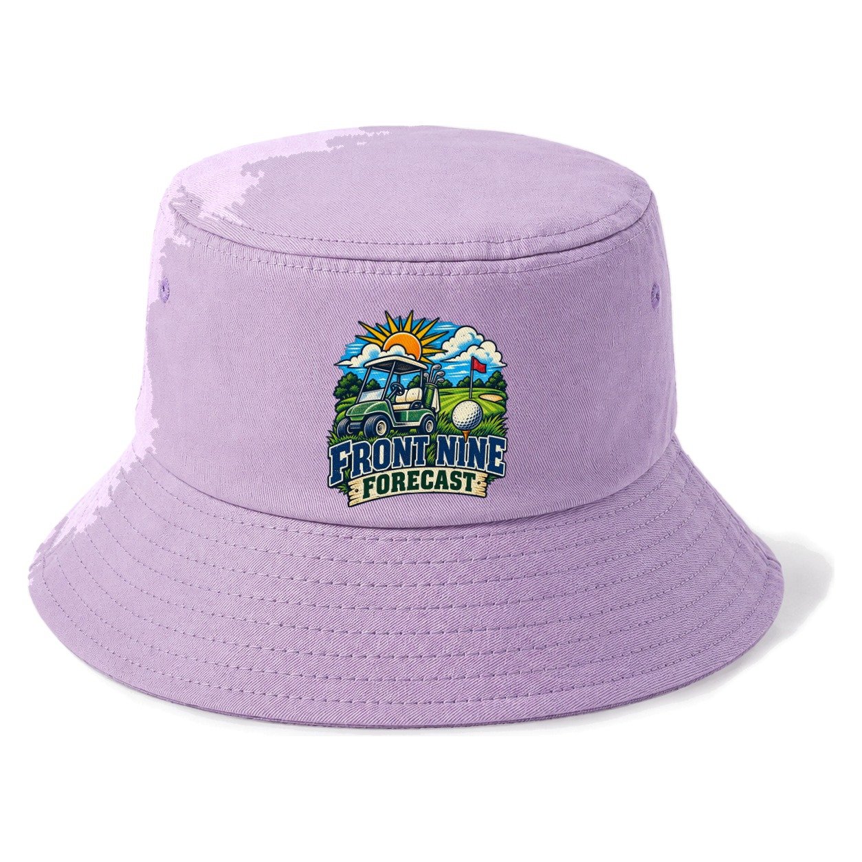 Front Nine Forecast Golf Life Bucket Hat – Purple